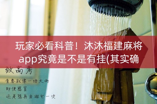 玩家必看科普！沐沐福建麻将app究竟是不是有挂(其实确实有挂)