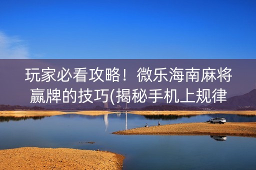 玩家必看攻略！微乐海南麻将赢牌的技巧(揭秘手机上规律攻略)