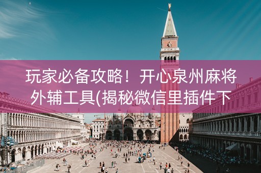 玩家必备攻略！开心泉州麻将外辅工具(揭秘微信里插件下载)