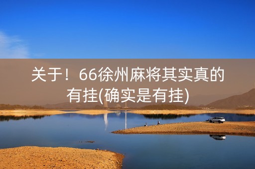 关于！66徐州麻将其实真的有挂(确实是有挂)