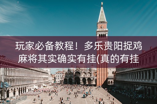玩家必备教程！多乐贵阳捉鸡麻将其实确实有挂(真的有挂确实有挂)