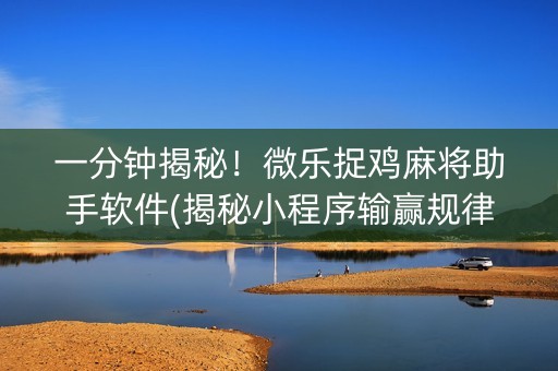 一分钟揭秘！微乐捉鸡麻将助手软件(揭秘小程序输赢规律)