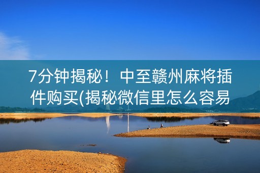 7分钟揭秘！中至赣州麻将插件购买(揭秘微信里怎么容易赢)