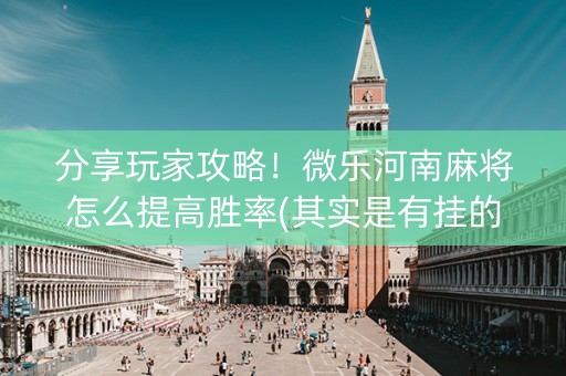 分享玩家攻略！微乐河南麻将怎么提高胜率(其实是有挂的)