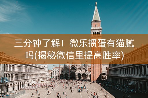 三分钟了解！微乐掼蛋有猫腻吗(揭秘微信里提高胜率)