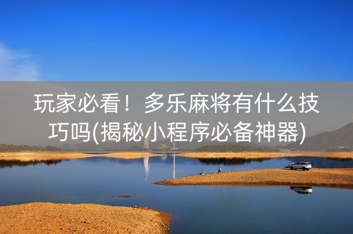 玩家必看！多乐麻将有什么技巧吗(揭秘小程序必备神器)