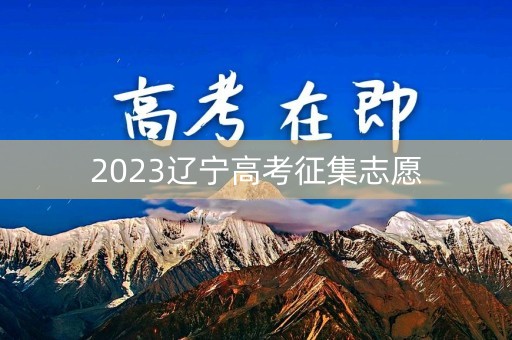 2023辽宁高考征集志愿