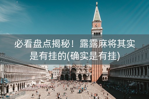 必看盘点揭秘！露露麻将其实是有挂的(确实是有挂)