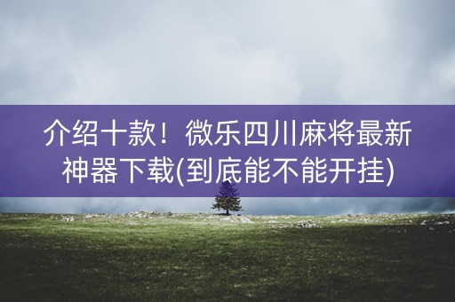 介绍十款！微乐四川麻将最新神器下载(到底能不能开挂)