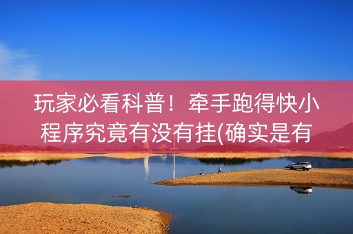 玩家必看科普！牵手跑得快小程序究竟有没有挂(确实是有挂的)