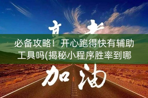 必备攻略！开心跑得快有辅助工具吗(揭秘小程序胜率到哪调)