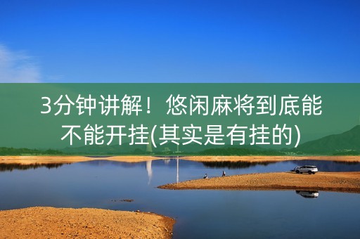 3分钟讲解！悠闲麻将到底能不能开挂(其实是有挂的)