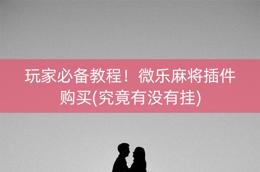 玩家必备教程！微乐麻将插件购买(究竟有没有挂)