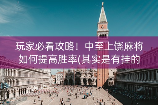 玩家必看攻略！中至上饶麻将如何提高胜率(其实是有挂的)