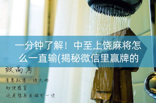 一分钟了解！中至上饶麻将怎么一直输(揭秘微信里赢牌的技巧)