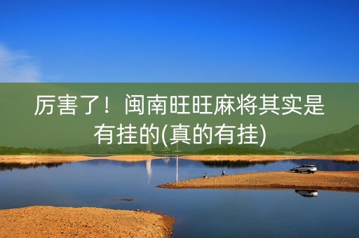厉害了！闽南旺旺麻将其实是有挂的(真的有挂)