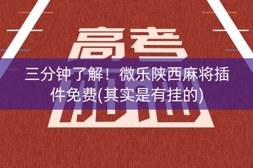 三分钟了解！微乐陕西麻将插件免费(其实是有挂的)