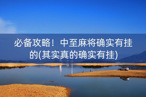 必备攻略！中至麻将确实有挂的(其实真的确实有挂)