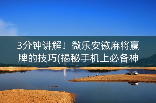 3分钟讲解！微乐安徽麻将赢牌的技巧(揭秘手机上必备神器)