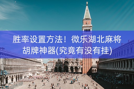 胜率设置方法！微乐湖北麻将胡牌神器(究竟有没有挂)
