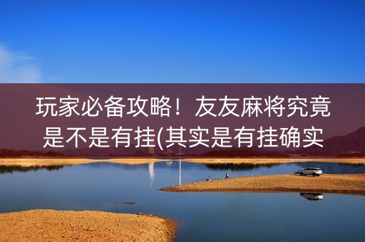 玩家必备攻略！友友麻将究竟是不是有挂(其实是有挂确实有挂)