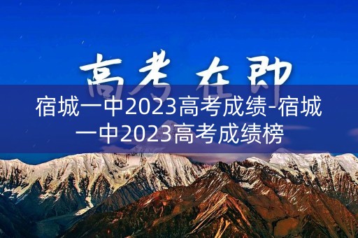 宿城一中2023高考成绩-宿城一中2023高考成绩榜
