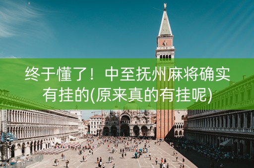 终于懂了！中至抚州麻将确实有挂的(原来真的有挂呢)