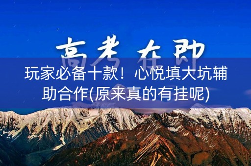 玩家必备十款！心悦填大坑辅助合作(原来真的有挂呢)