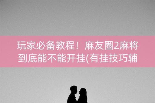 玩家必备教程！麻友圈2麻将到底能不能开挂(有挂技巧辅助器)
