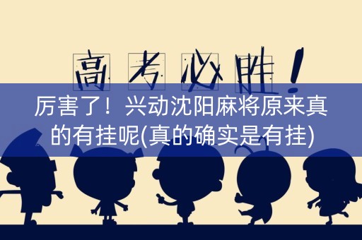 厉害了！兴动沈阳麻将原来真的有挂呢(真的确实是有挂)