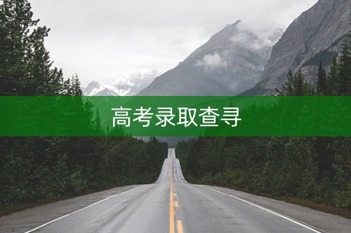 高考录取查寻