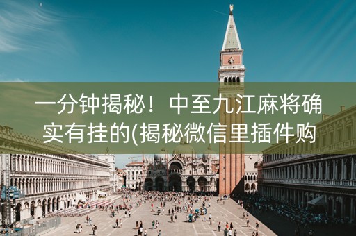 一分钟揭秘！中至九江麻将确实有挂的(揭秘微信里插件购买)