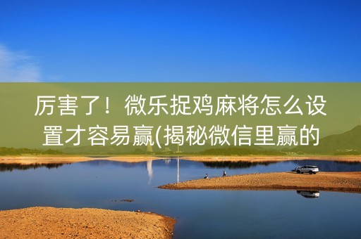 厉害了！微乐捉鸡麻将怎么设置才容易赢(揭秘微信里赢的诀窍)