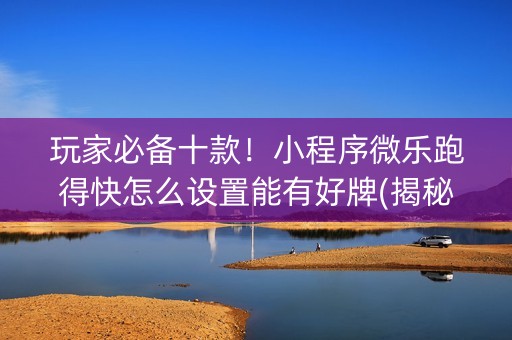 玩家必备十款！小程序微乐跑得快怎么设置能有好牌(揭秘微信里系统发好牌)