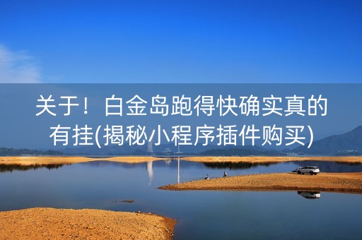 关于！白金岛跑得快确实真的有挂(揭秘小程序插件购买)