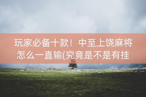 玩家必备十款！中至上饶麻将怎么一直输(究竟是不是有挂)