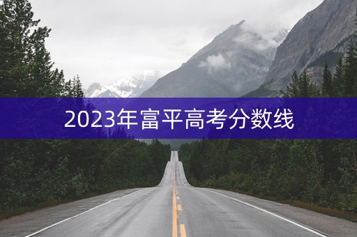 2023年富平高考分数线