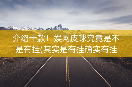 介绍十款！娱网皮球究竟是不是有挂(其实是有挂确实有挂)