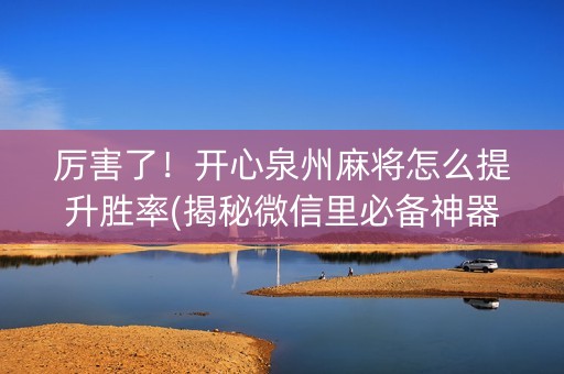 厉害了！开心泉州麻将怎么提升胜率(揭秘微信里必备神器)
