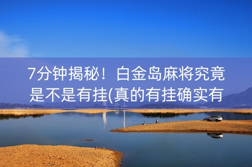 7分钟揭秘！白金岛麻将究竟是不是有挂(真的有挂确实有挂)