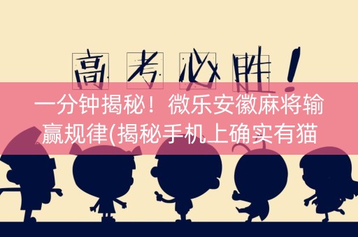 一分钟揭秘！微乐安徽麻将输赢规律(揭秘手机上确实有猫腻)