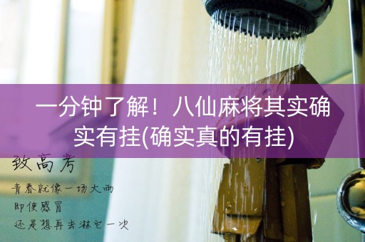 一分钟了解！八仙麻将其实确实有挂(确实真的有挂)