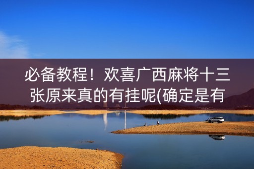 必备教程！欢喜广西麻将十三张原来真的有挂呢(确定是有挂)