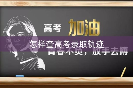 怎样查高考录取轨迹