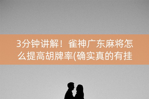 3分钟讲解！雀神广东麻将怎么提高胡牌率(确实真的有挂)