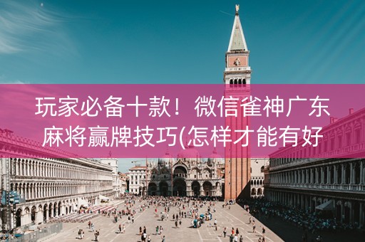 玩家必备十款！微信雀神广东麻将赢牌技巧(怎样才能有好牌)