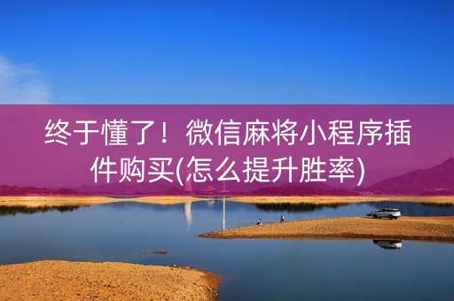 终于懂了！微信麻将小程序插件购买(怎么提升胜率)