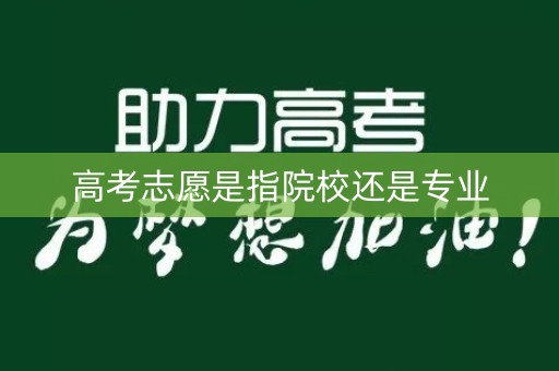 高考志愿是指院校还是专业
