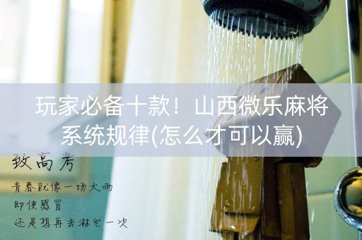 玩家必备十款！山西微乐麻将系统规律(怎么才可以赢)