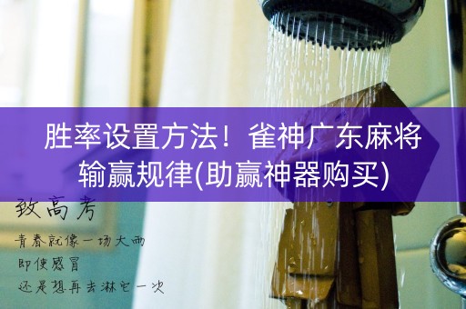 胜率设置方法！雀神广东麻将输赢规律(助赢神器购买)